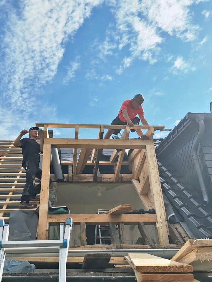 Bau von Dachgauben in Zwickau